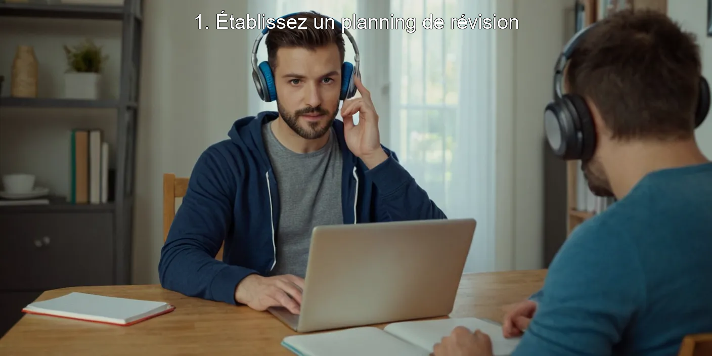 1. Établissez un planning de révision