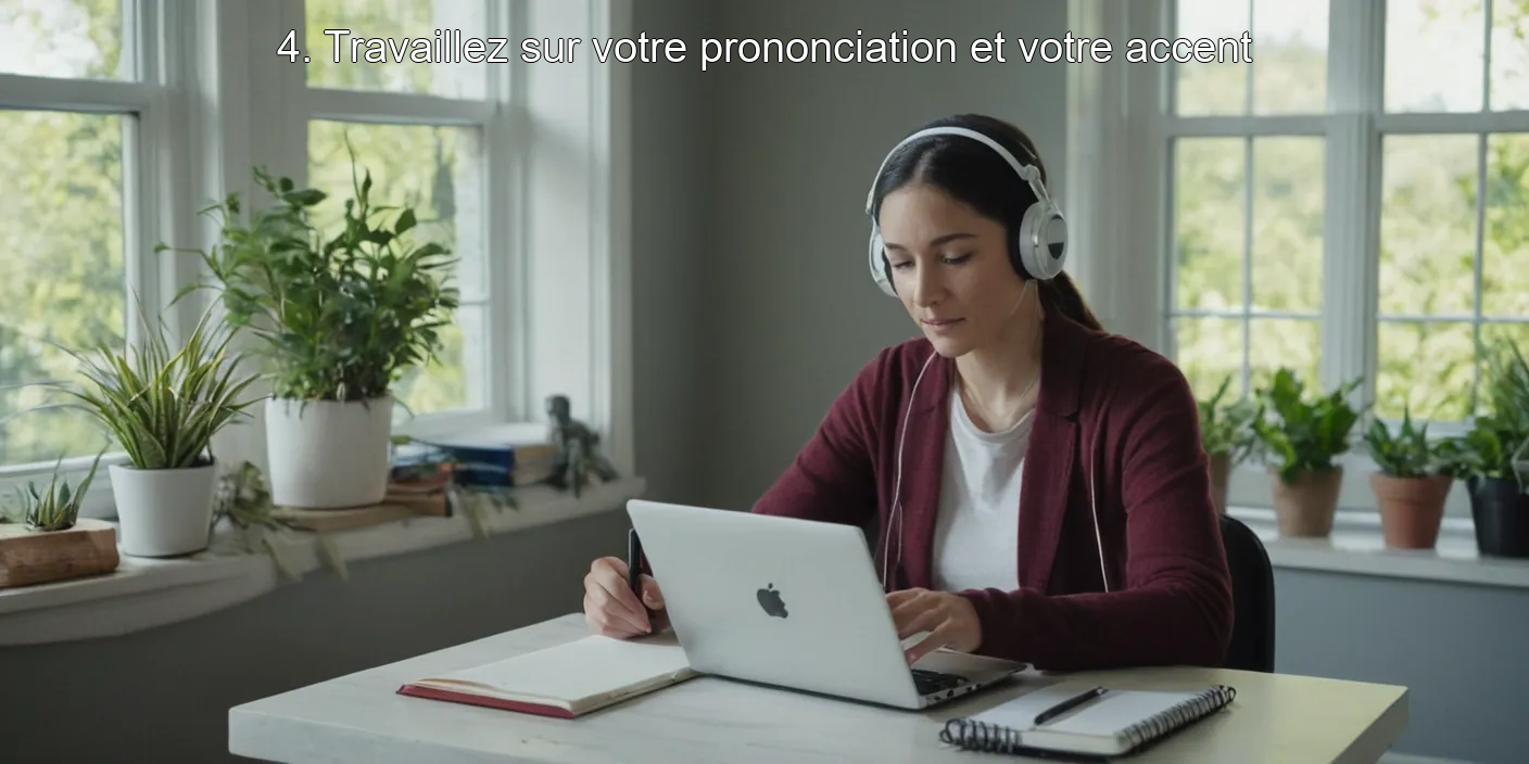 4. Travaillez sur votre prononciation et votre accent
