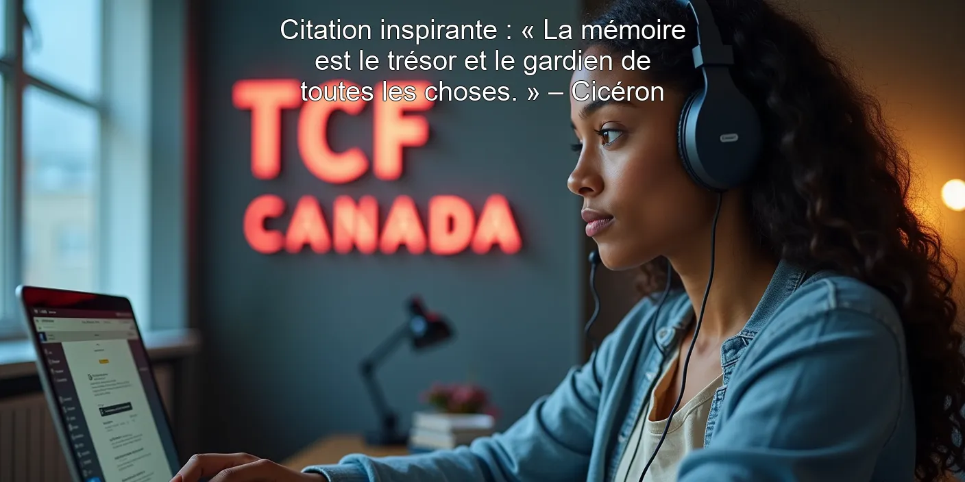 Citation inspirante : « La mémoire est le trésor et le gardien de toutes les choses. » – Cicéron